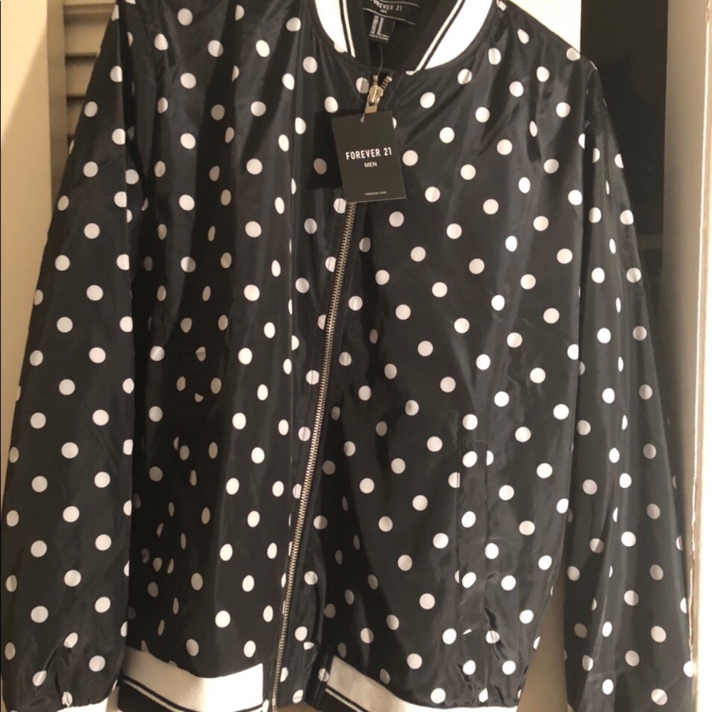 Polka Dot Bomber Jacket